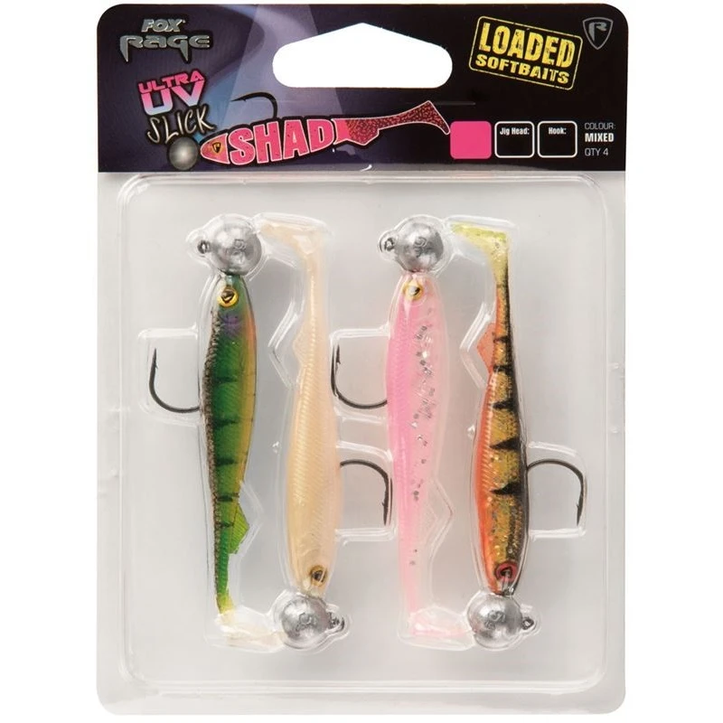 Fox Rage Ultra UV Loaded Slick Shad Lures