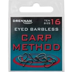Drennan Carp Method Eyed Barbless Hooks