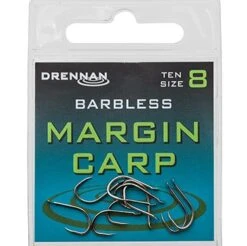 Drennan Margin Carp Spade End Barbless Hooks
