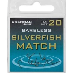 Drennan Silverfish Match Spade End Barbless Hooks