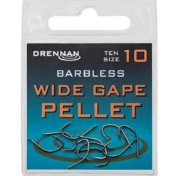 Drennan Wide Gape Pellet Spade End Barbless Hooks
