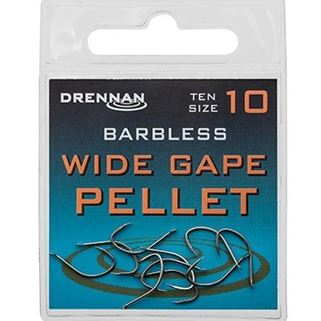Drennan Wide Gape Pellet Spade End Barbless Hooks