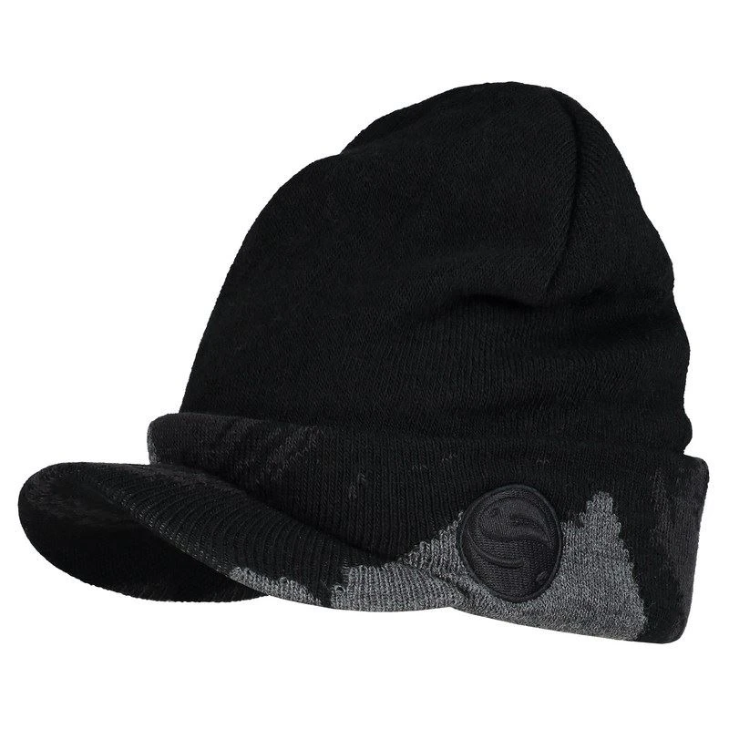 Guru Peak Beanie Camo Black