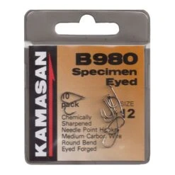Kamasan B980 Specimen Eyed Micro Barbed Hooks
