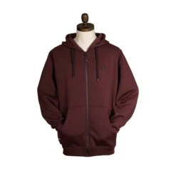 Thinking Anglers Plum Zip Hoody