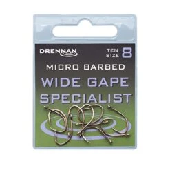 Drennan Wide Gape Specialist Eyed Micro Barbed Hooks