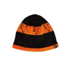 Fox Black & Orange Beanie Hat